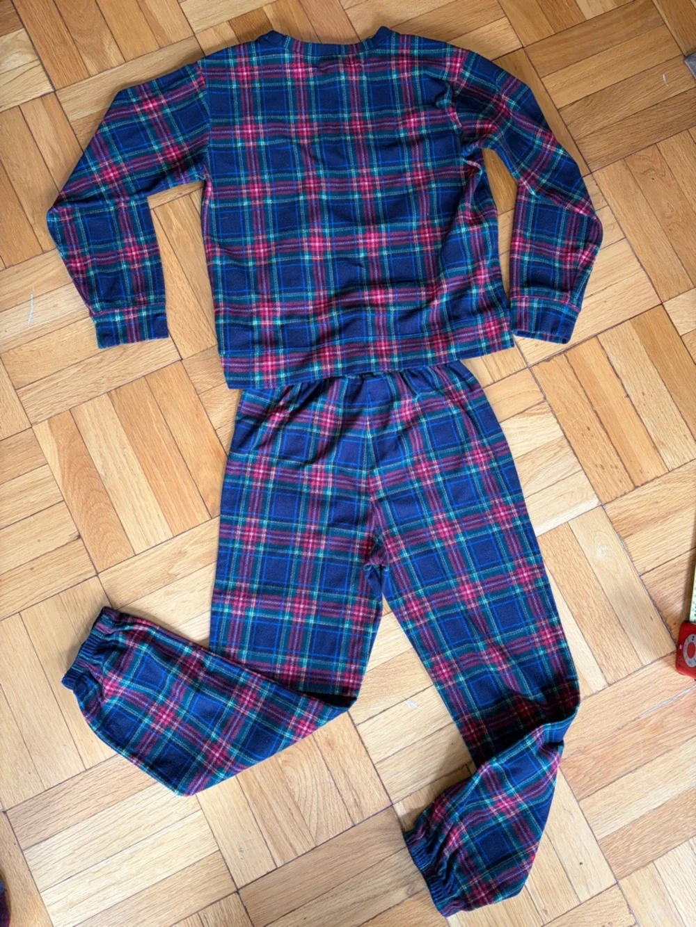 GAP Kids Sz. 12 Plaid Pajama Set - Blue & Red, Green. Unisex. Cabincore. Tartan